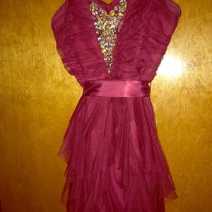 Burgundy Dress